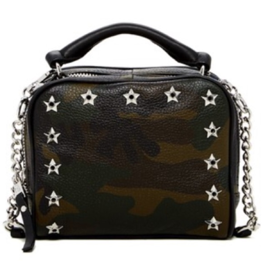 Ash Frankie Box Camo Leather Crossbody